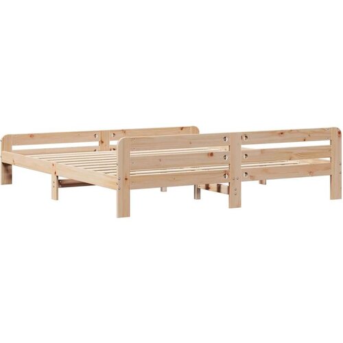 VidaXL okvir kreveta bez madraca 200 x 200 cm od masivne borovine Slike