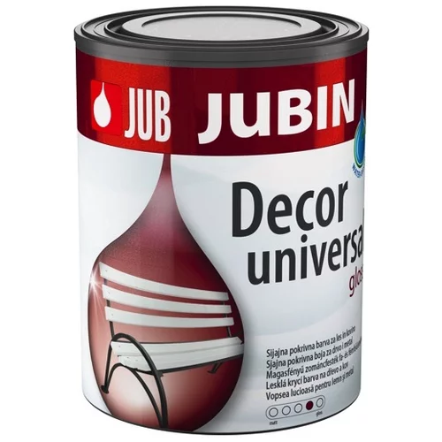 Jubin barva decor universal 0,65 l, bela mat