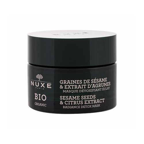 Nuxe bio organic sesame seeds &amp;amp; citrus extract radiance detox mask maska za posvetlitev in razstrupljanje kože 50 ml za ženske Slike