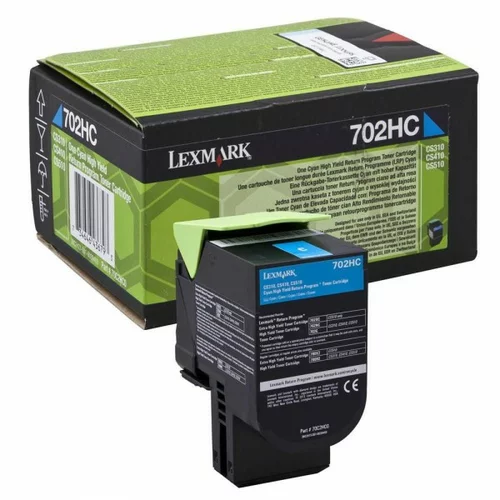 Lexmark toner 70C2HC0 / 702HC Cyan / Original