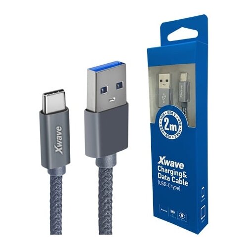 X Wave Kabl USB 3.1 na TIP-C 3.1 muško-muški 2M 3A,AI,upleteni,tamno sivi Cene