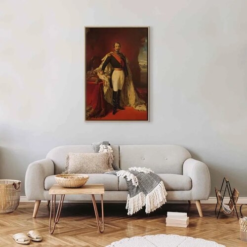  Slika - Franz Xaver Winterhalter &amp;ndash; Portrait of Napoleon III 40x60 U prirodnom drvenom okviru Slike