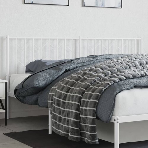 The Living Store Kovinsko vzglavje belo 180 cm - Vzglavje, (21442614) Slike