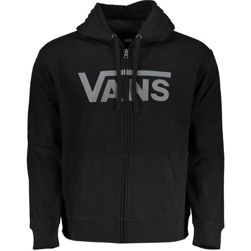 Vans Mu&amp;scaron;ka Crna Majica s Kapuljačom na Patentni Zatvarač Slike