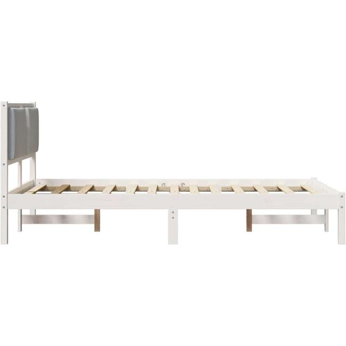VidaXL Krevetna konstrukcija s uzglavljem Svijetlo siva 120 x 190 cm Slike