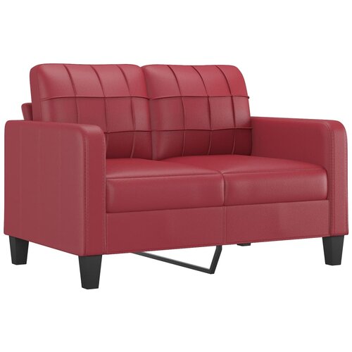 Maison Chic kavč - Sofa - Kanape dvosed vinsko rdeč 120 cm umetno usnje, (21727350) Cene