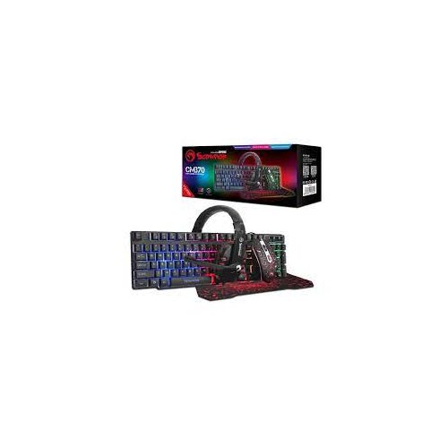  Set Marvo Scorpion CM370, tipkovnica, mi&amp;scaron;, podloga, slu&amp;scaron;alice Slike