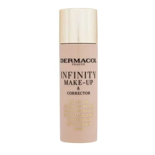 Dermacol Infinity Make-Up & Corrector visokopokrivni puder i korektor 2u1 20 g Nijansa 02 beige