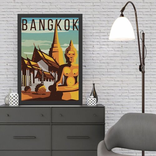 Wallity Uokvirena slika Bangkok, 55x75 cm Cijene