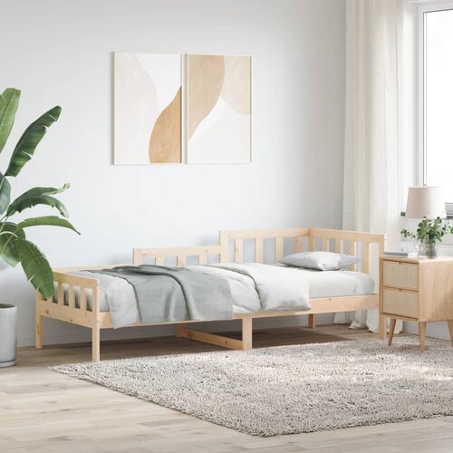 VidaXL Dnevna postelja 90x190 cm trdna borovina Slike