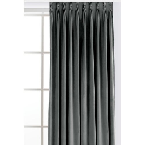 Filumi Temno siva žametna zavesa za delno zatemnitev 200x300 cm Velto &amp;ndash; Slike