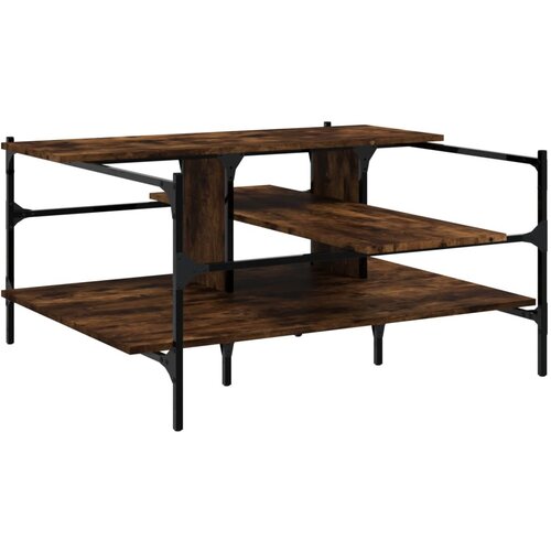vidaXL Stolić za kavu boja hrasta 100x100x48 5 cm konstruirano drvo Cijene