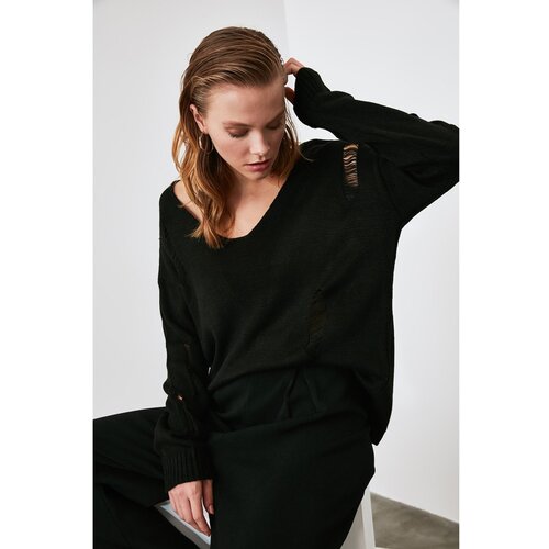 Trendyol Black Knitwear Sweater Slike