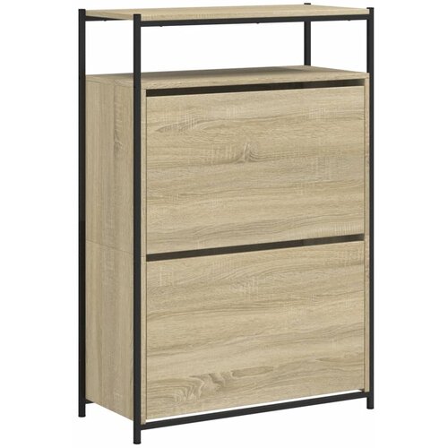  za cipele boja hrasta 75x34x112 cm konstruirano drvo Slike