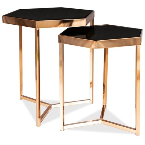 Molarem Home Set stolića MILOS - staklo Slike
