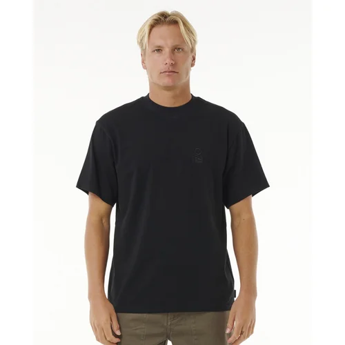 Rip Curl SEARCH EMBROIDERY TEE Black T-shirt