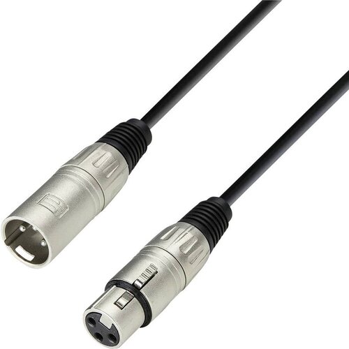 Adam Hall Mikrofonski kabel\, 6 m\, črne barve\, ženski XLR-konektor/mo&amp;scaron;ki XLR-konektor K3MMF0600 (20428161) Slike