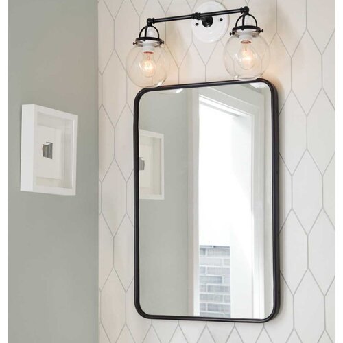 Hydra PRAVOUGAONO OGLEDALO SA CRNIM RAMOM 80x60 DH-6080AMB Cene