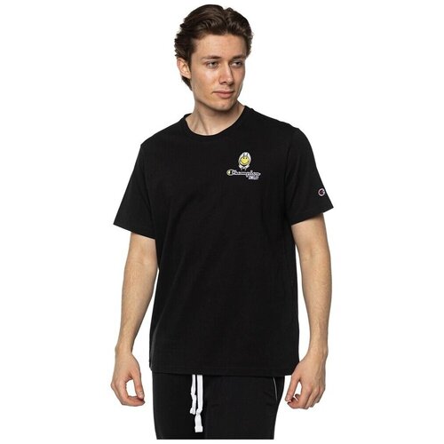 Champion Majice s kratkimi rokavi X Smiley Crewneck Črna Slike