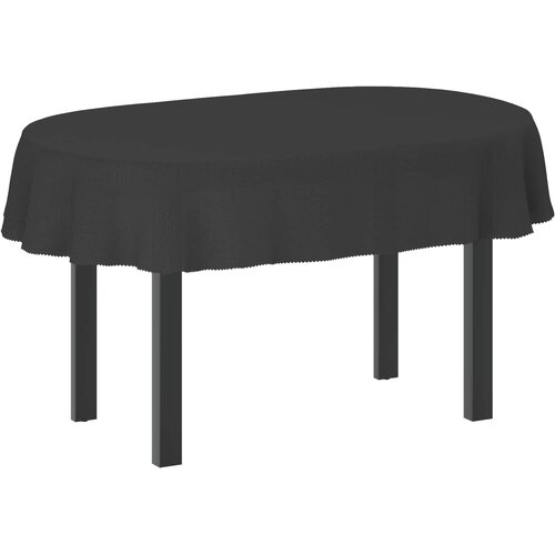  Tkanina za stol Ovalni Tamnosiva 160 x 220 cm Cene