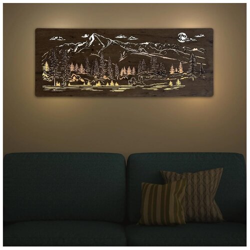  Li-Go 23521/OVL/DUB3 - LED zidna dekoracija LED/10W/5V 30000 mAh 130x50 cm hrast Cene