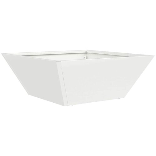  Vrtna saksija 5 pcs Bijelo 40 x 40 x 15 cm Čelična vrata Slike
