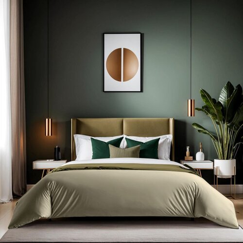  tonne verte - 51 beige ranforce king quilt cover (fr) (it) Cene