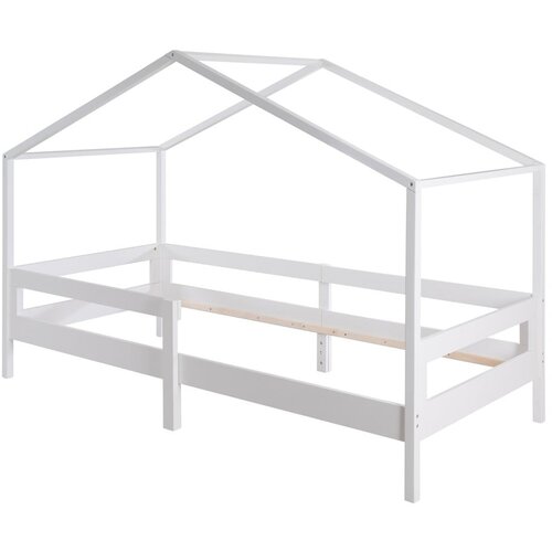Roba Bela otroška postelja v obliki hiške 90x200 cm – Cene