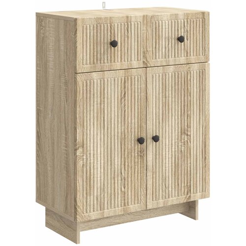 vidaXL Strani šal Sonoma hrast 66 x 34,5 x 90 cm Inženirski les, (5000217353) Cene