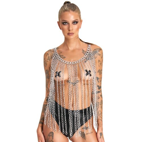 Bad Kitty Chainmail Collar/Skirt 782130 Silver Cijene