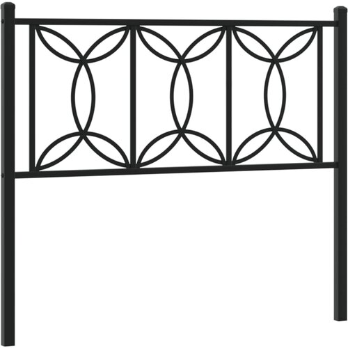 vidaXL Metalno uzglavlje crno 107 cm Cijene