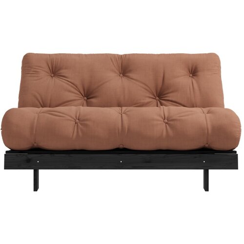 Karup Design Opečnato oranžna raztegljiva sedežna garnitura 140 cm Roots Black Night &amp;ndash; Slike