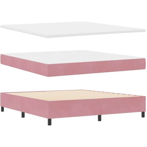 Box spring krevet s madracem Ružičasta 180 x 200 cm Bar&amp;scaron;un Slike