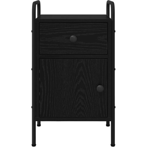  Noćni ormar Crni hrast 35 x 36,5 x 61 cm Konstruirano drvo Slike