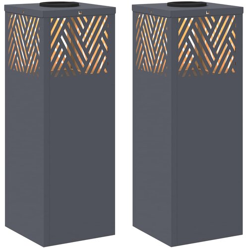  Solarna LED svjetlost za stazu 2 pcs Antracit Slike