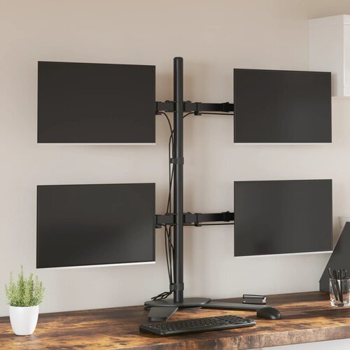  Nosač za monitor crni čelični VESA 75/100 mm Cijene