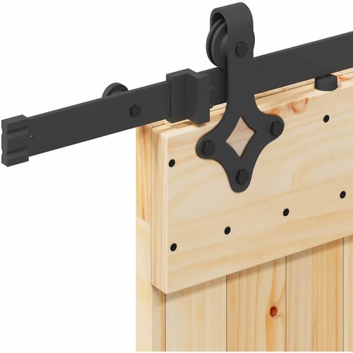  Klizna vrata NARVIK Prirodna i crna 70 x 210 cm (213,5 cm) Slike