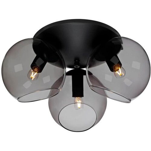  cottex P2423SVG - plafonsko svetlo capella 3xE14/40W/230V, prečnika 37 cm, zadimljeno/crno Cene
