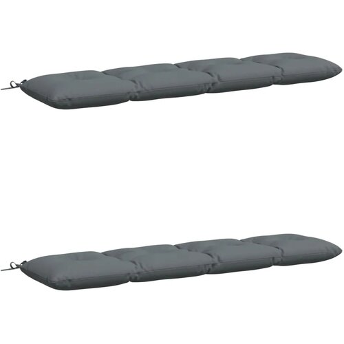  Jastučići za klupe VIANEN 2 kom. 100% poliester Plava - Plava 160 x 40 x 12 cm Slike