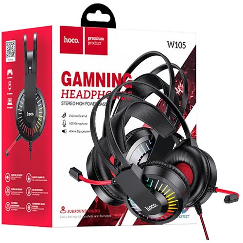 hoco. Slušalice sa mikrofonom, gaming, 3.5 mm / USB, LED – W105 Joyful Cijene