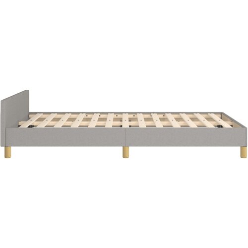  Okvir za krevet bez madraca svjetlosivi 120x190 cm od tkanine Slike