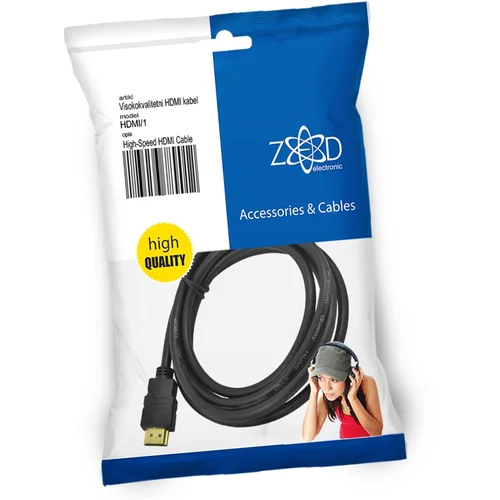 Zed_Electronic HDMI kabl, 1.0 met, ver. 1.4 – HDMI/1