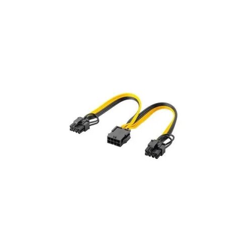 Sata 6pin to dual 6+2 pin cable max0075 Slike
