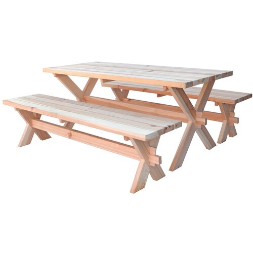 Vrtne garniture stari leseni komplet &ndash; naravni Cene