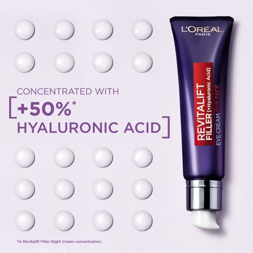 L&amp;acute;Or&amp;eacute;al Paris Revitalift Filler vlažilna krema za obraz in oči 30 ml Slike