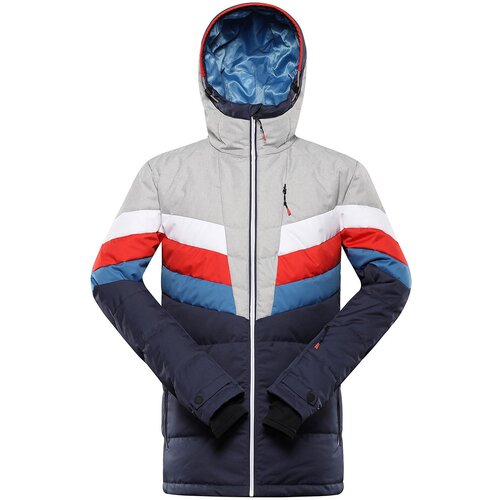 Alpine pro Men's down ski jacket with ptx membrane FEEDR mood indigo