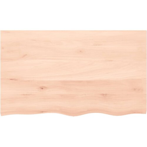  Zidna polica za umivaonik od čelika i masivne hrastovine Smeđa 100 x 60 x 2 cm Slike