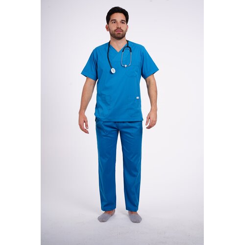 Pureboks Mu&scaron;ki komplet medicinske uniforme, Plavi Cene