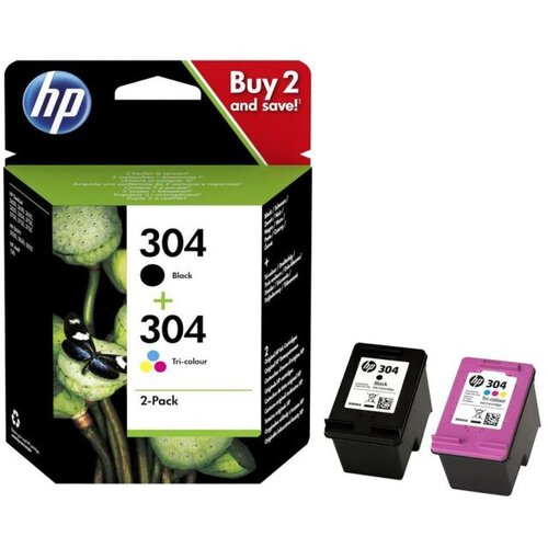 HP Komplet kartuš 3JB05AE (nr.304 BK + nr.304 CMY), original Cene