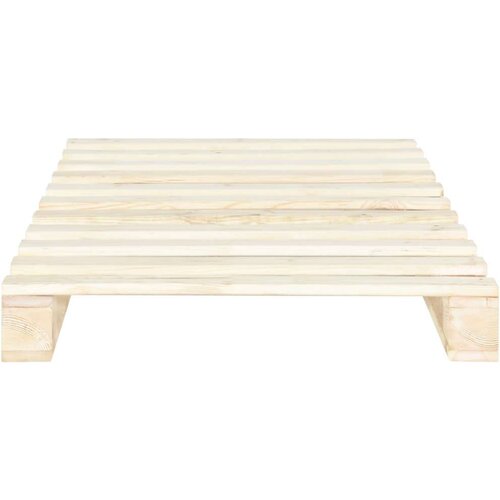 VidaXL okvir za krevet od paleta od masivne borovine 100 x 200 cm Slike